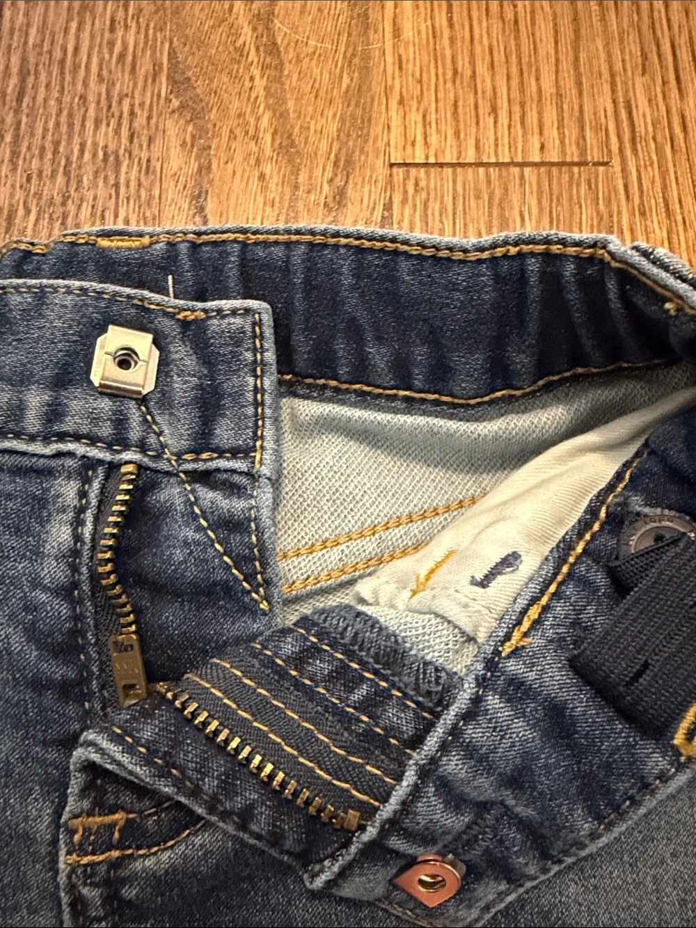 Toddler Boys Classic Blue Denim stretch Shorts